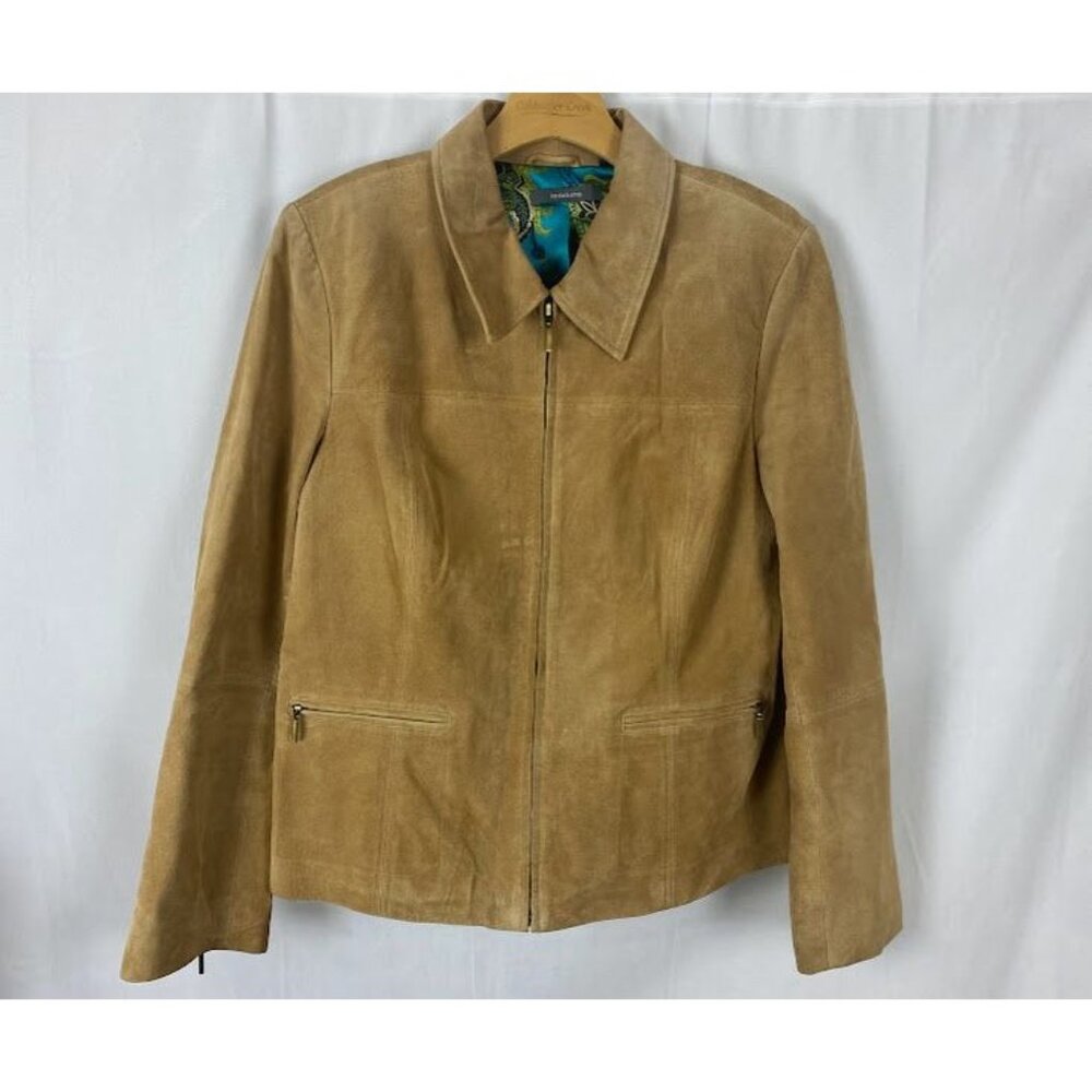 Liz Claiborne Tan Suede Blazer Jacket‎ Women's 14.